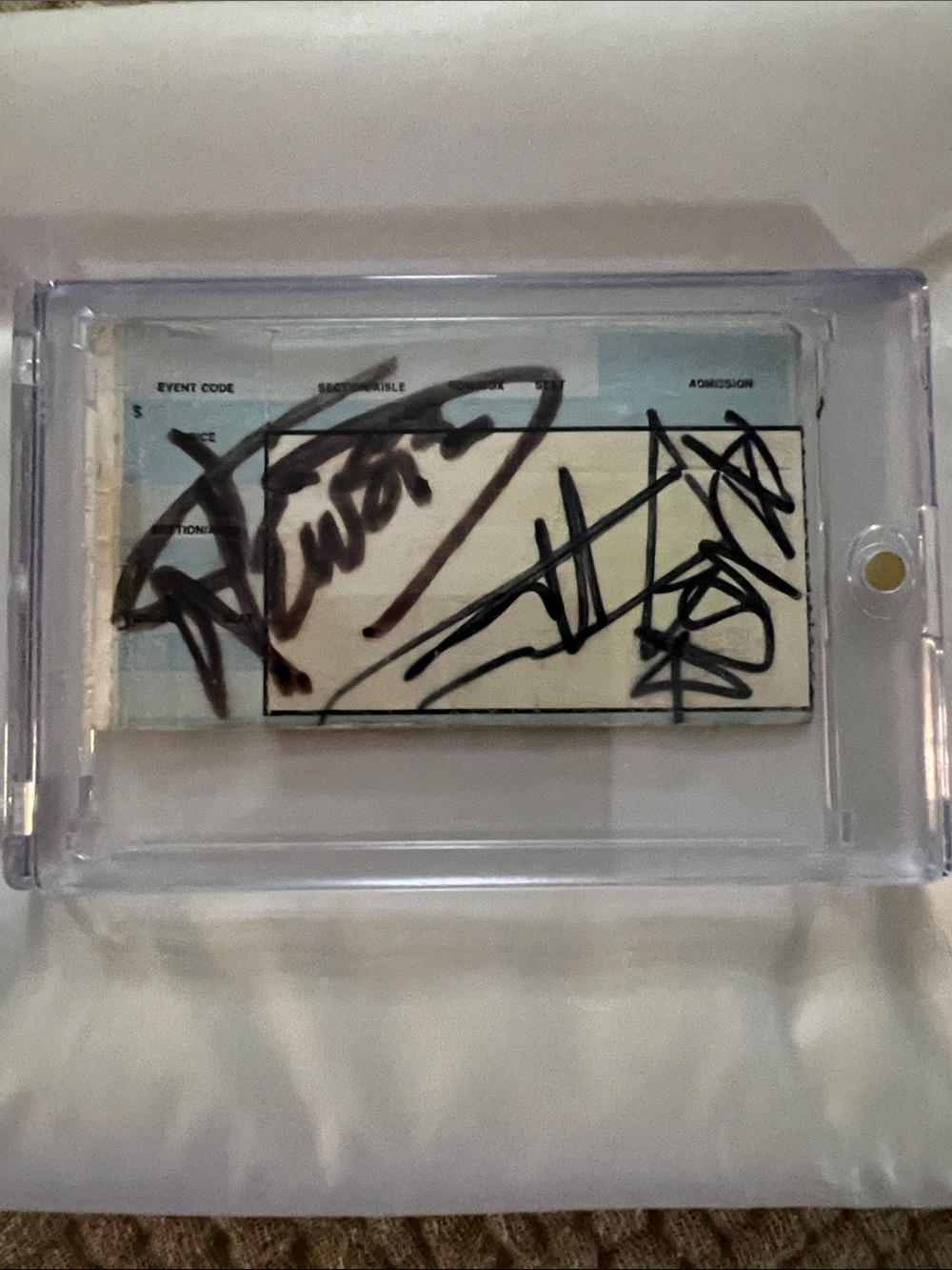 1989 Metallica Signed Ticket Stub by James Hetfield, Lars Ulrich, Kirk Hammett +